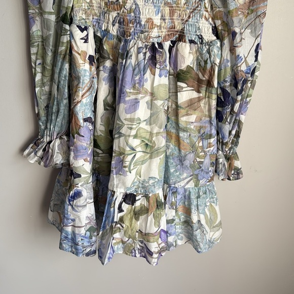 NEW OTHER STORIES  Floral Long Sleeve Smocked Cotton Dress 8 - Picture 4 of 14